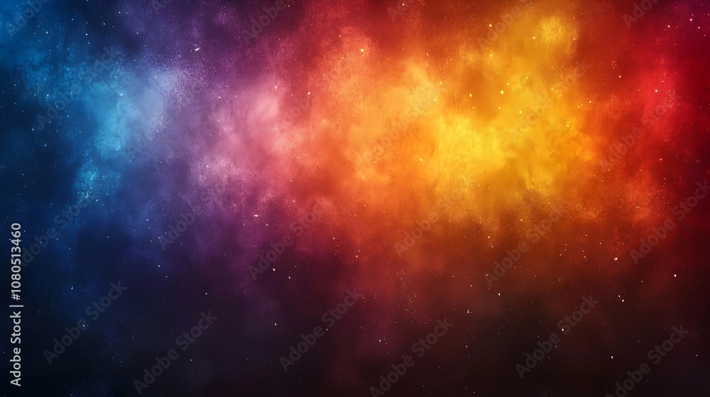 Abstract Background - Colorful Nebula and Starry Night Sky Abstract Background - Colorful Nebula and Starry Night Sky