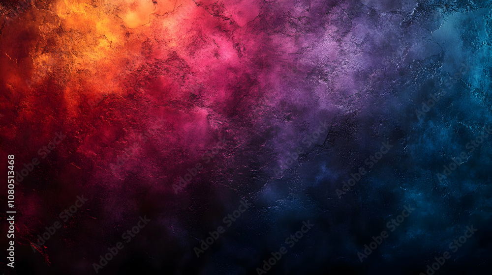 Fototapeta premium Abstract Background - Textured Orange, Red, Purple, Blue Gradient