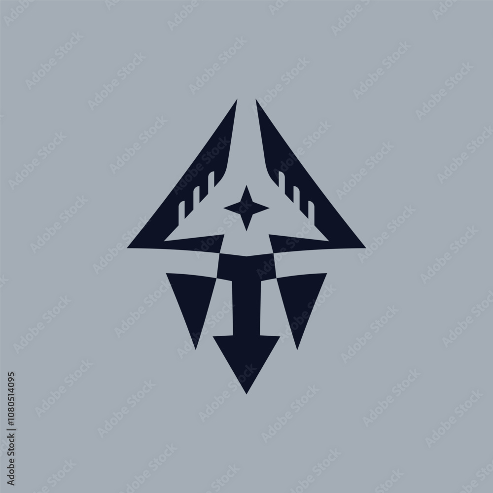 Abstract sci-fi symbol emblem Abstract sci-fi symbol emblem