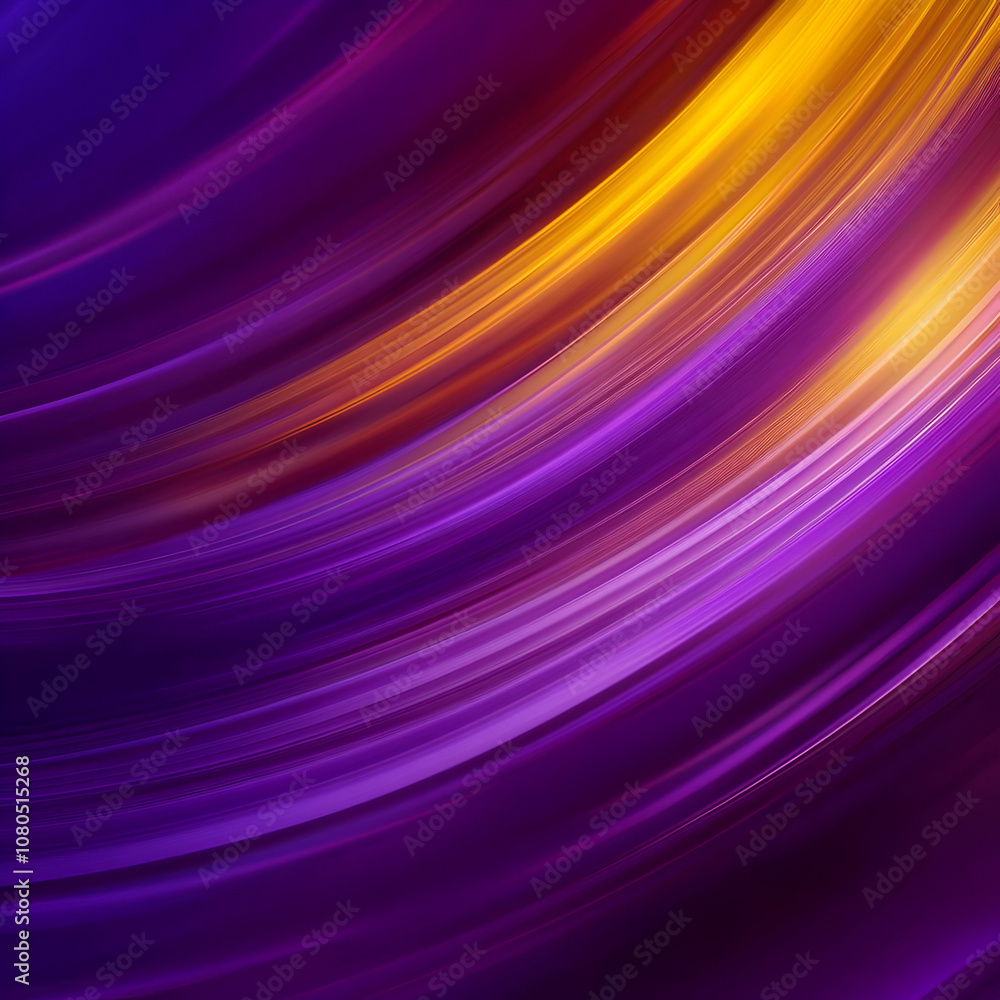 Abstract Background - Purple and Gold Swirls Abstract Background - Purple and Gold Swirls