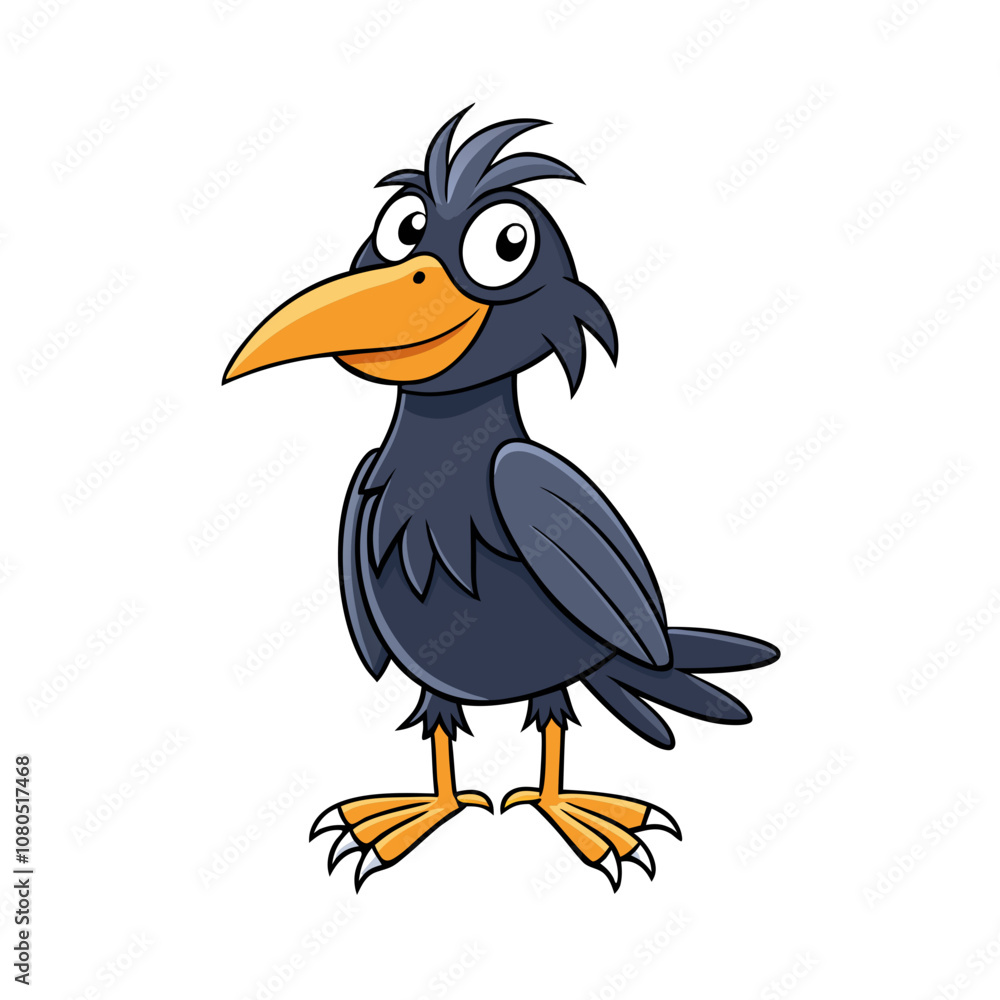 Crow vector cartoon art illustration Crow vector cartoon art illustration