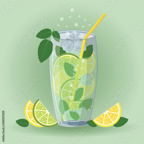 Refreshing drink Mojito