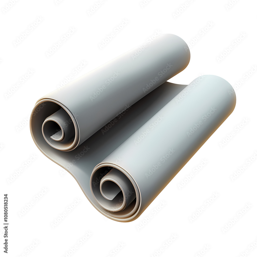 a stack of papers with corner curl 3D illustration realistic shading isolated on white and transparent background a stack of papers with corner curl 3D illustration realistic shading isolated on white and transparent background