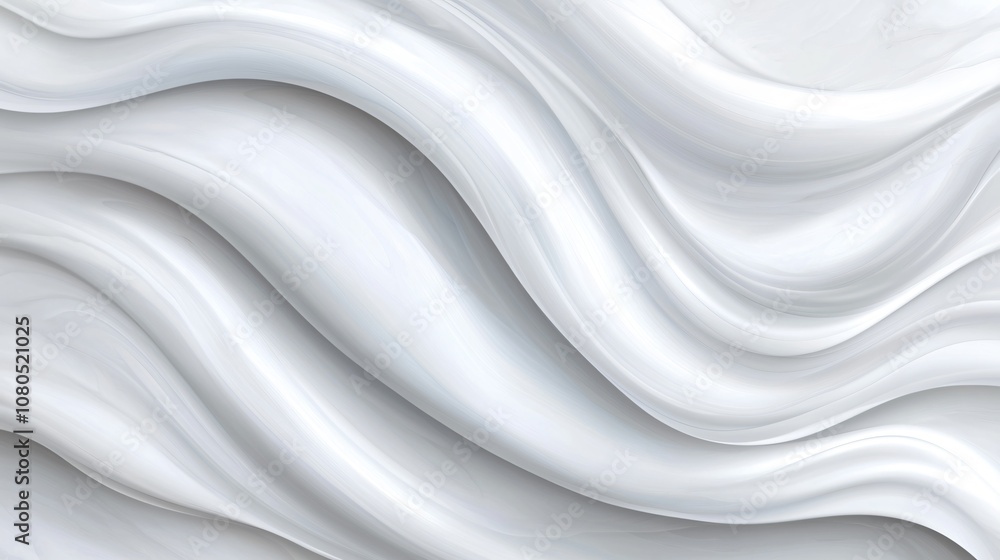 Abstract White Swirling Waves with a Smooth, Flowing Background Texture Abstract White Swirling Waves with a Smooth, Flowing Background Texture