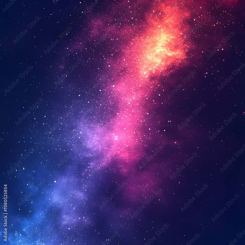 Naklejka premium Abstract Background - Cosmic Galaxy Nebula Stars Stardust