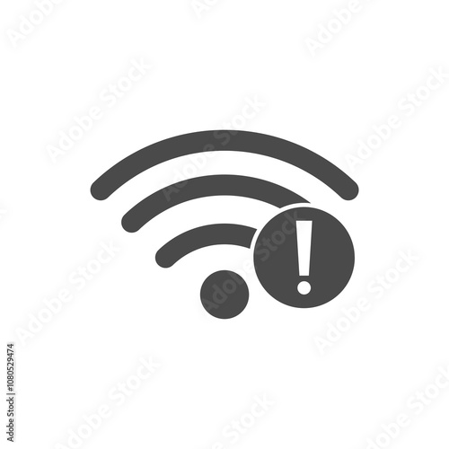 No WiFi Symbol Bad network or Internet Connection Error Icon PNG