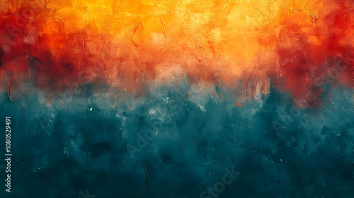 Abstract Background Orange Red Teal Gradient Texture Illustration