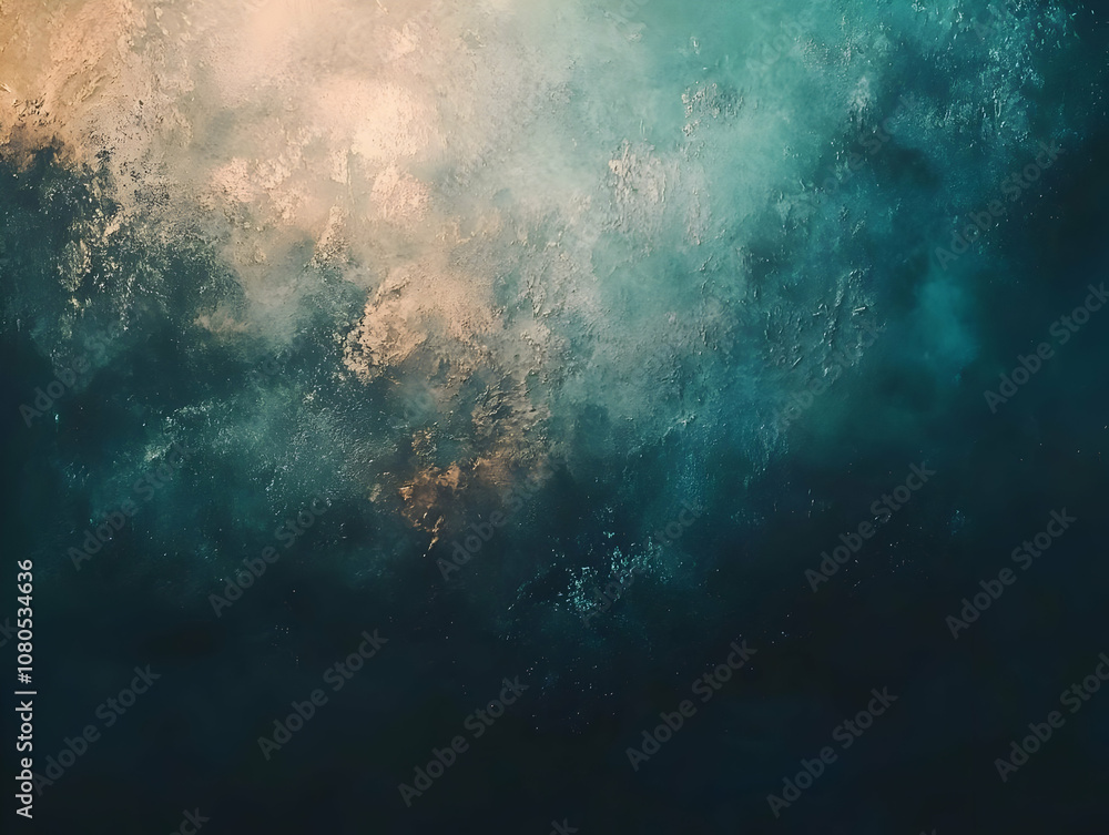 Fototapeta premium Abstract Background - Teal and Gold Texture