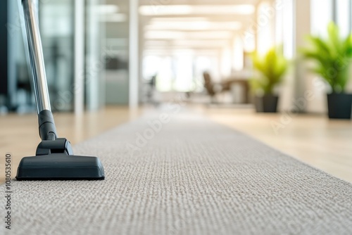 Wallpaper Mural Modern office space featuring a perfectly vacuumed rug Torontodigital.ca