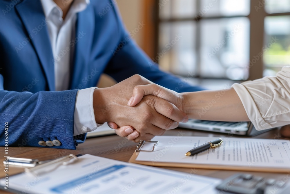A Professional Handshake in a Legal Setting An Important Meeting Between Lawyer and Client to Discuss Essential Matters and Build a Strong Partnership That Reflects Trust and Commitment A Professional Handshake in a Legal Setting An Important Meeting Between Lawyer and Client to Discuss Essential Matters and Build a Strong Partnership That Reflects Trust and Commitment