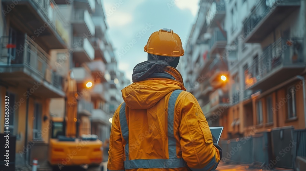 Diverse Team of Real Estate Developers, Engineers, and Architects Discuss Project at Construction Site with Excavators on Sunny Day Diverse Team of Real Estate Developers, Engineers, and Architects Discuss Project at Construction Site with Excavators on Sunny Day