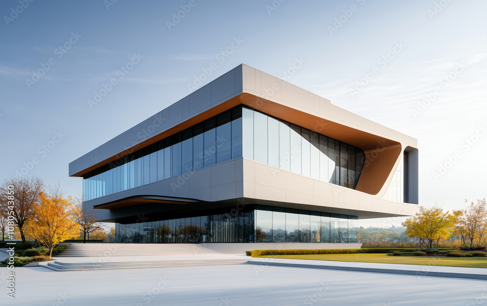 Minimalist modern art building space structure Minimalist modern art building space structure
