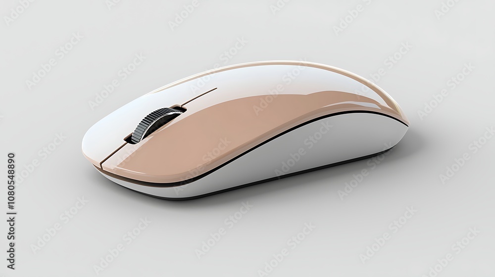 Elegant Wireless Computer Mouse on a Minimalistic Background for Modern Workspaces and Tech Accessories, Perfect for Home Office or Professional Use Elegant Wireless Computer Mouse on a Minimalistic Background for Modern Workspaces and Tech Accessories, Perfect for Home Office or Professional Use