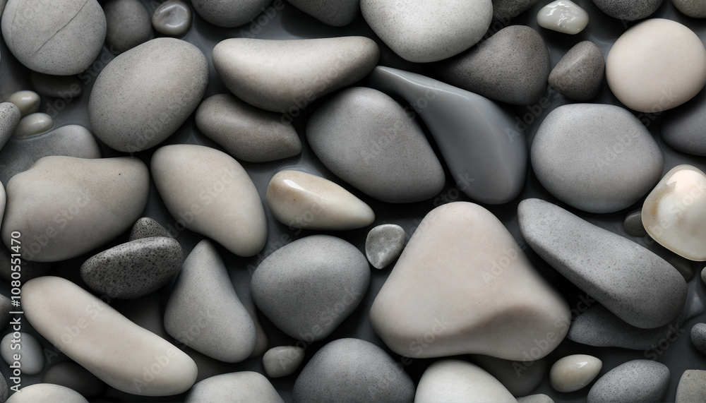 Stone texture. Large pebbles. Big smooth rocks Stone texture. Large pebbles. Big smooth rocks