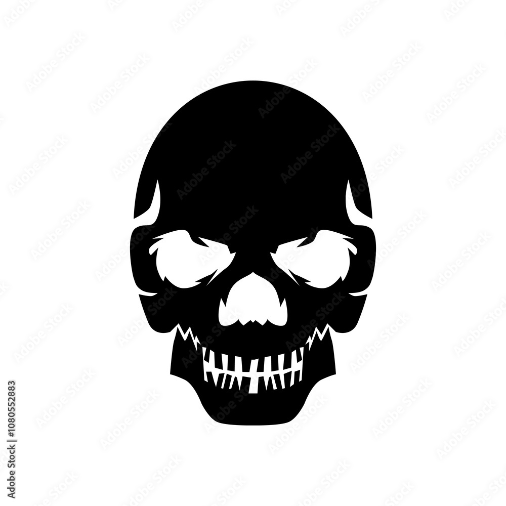 Fototapeta premium Cool skull logo. Skull vector illustration.