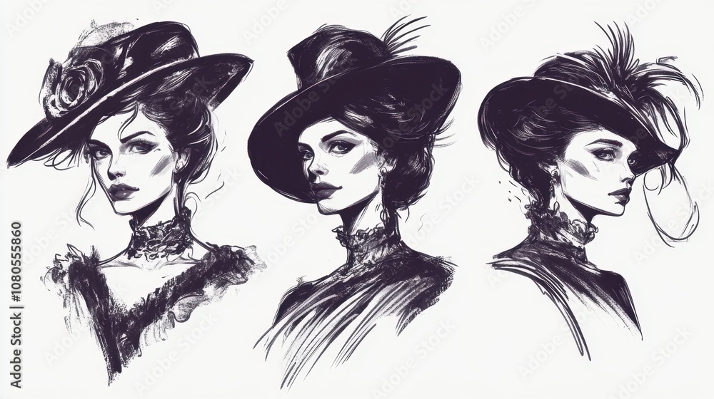set of coquette woman set of coquette woman