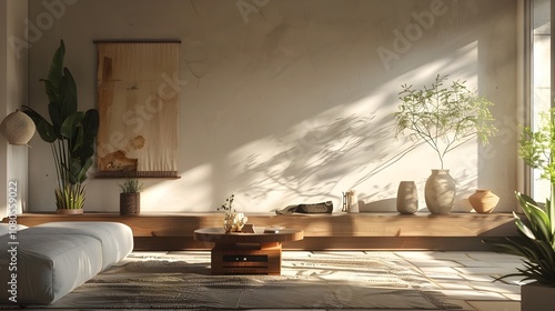 Wallpaper Mural Minimalist Home Showcasing Elegant Natural Materials and Textures Torontodigital.ca