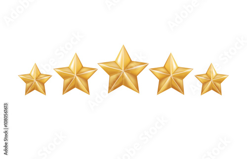 5 stars rating, vector illustration