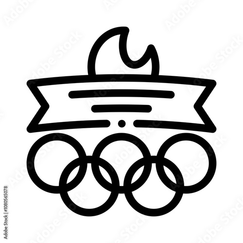 Olympic line icon