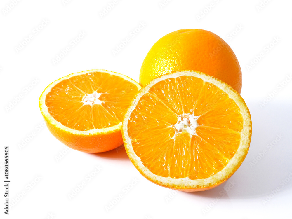 Fresh ripe orange slices Fresh ripe orange slices
