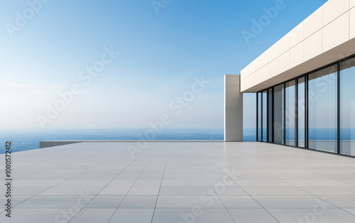 Minimalist modern art building space structure 