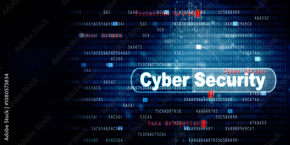 2d illustration abstract Cyber security 2d illustration abstract Cyber security