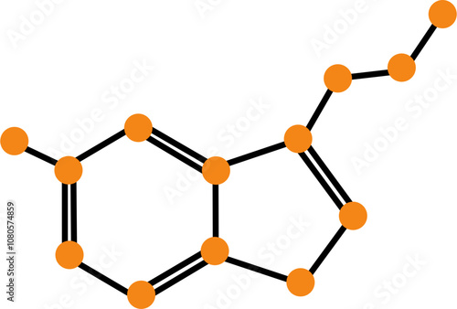 Chemical Structure of Serotonin