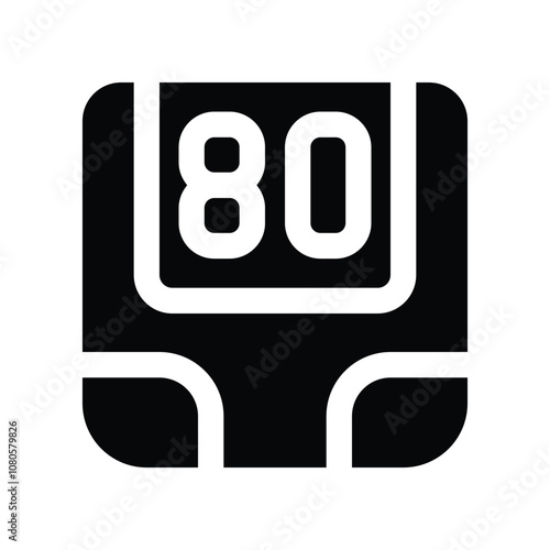 weigh scale icon. vector glyph icon for your website, mobile, presentation, and logo design.