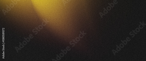 Fototapeta Naklejka Na Ścianę i Meble -  Abstract grainy background, yellow orange purple glowing color shape,dark noise texture wave black backdrop poster header banner wallpaper design