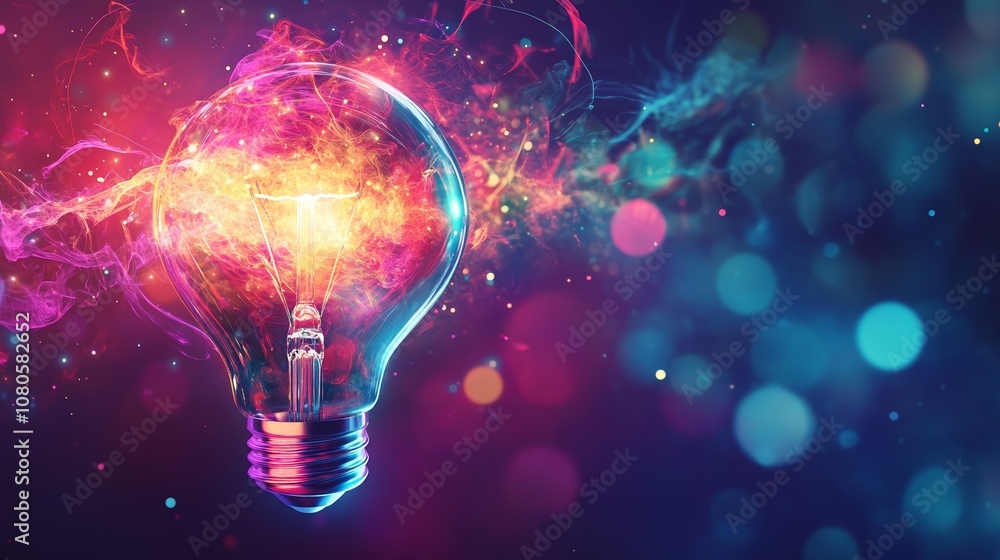 Sparking Creativity and Innovation Concept with Glowing Lightbulb in Hands Sparking Creativity and Innovation Concept with Glowing Lightbulb in Hands