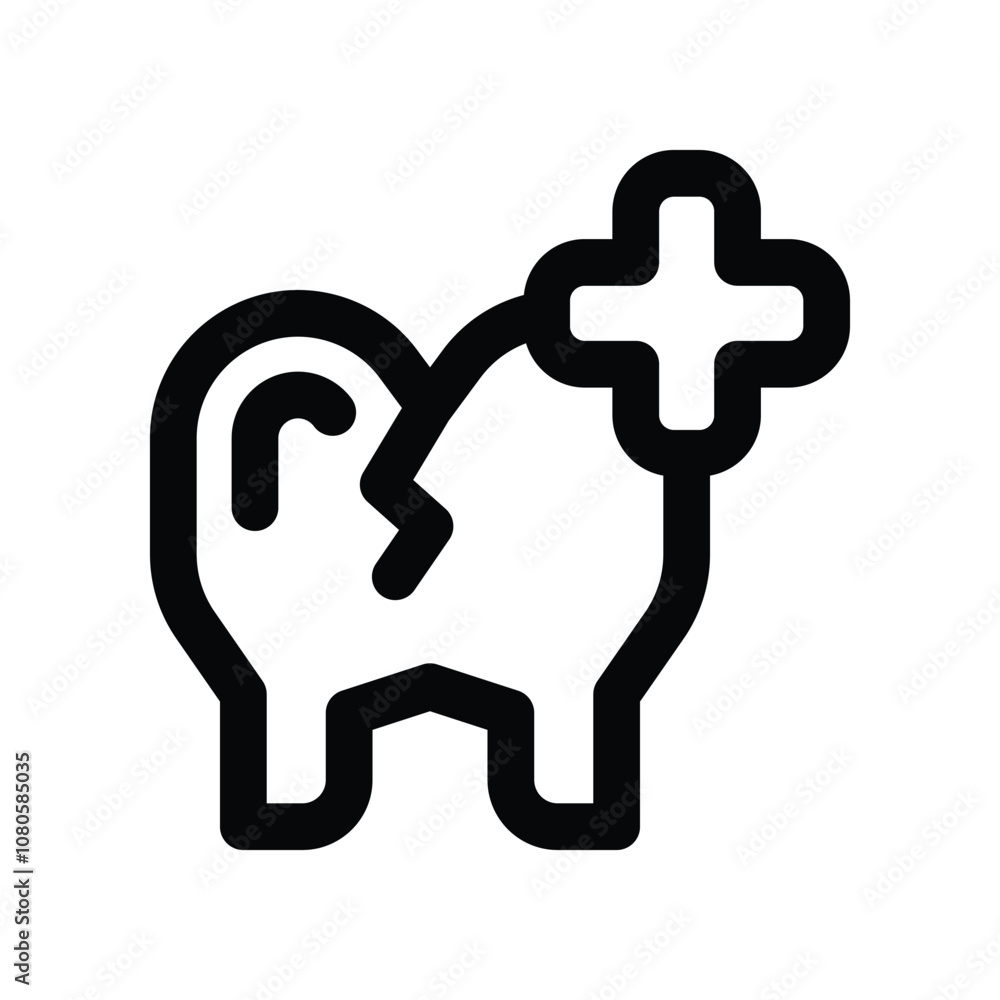 tooth icon. vector line icon for your website, mobile, presentation, and logo design. tooth icon. vector line icon for your website, mobile, presentation, and logo design.