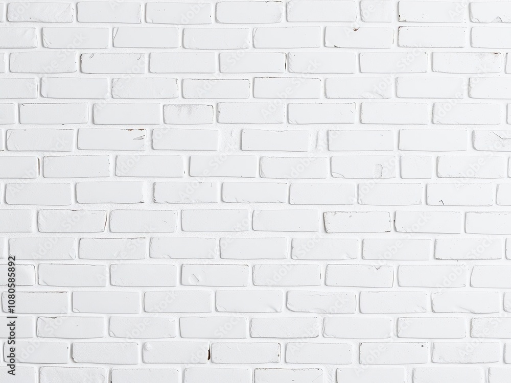 Seamless white brick wall background texture with irregular joints and natural patina, decorative accent, textured background, minimalist design Seamless white brick wall background texture with irregular joints and natural patina, decorative accent, textured background, minimalist design