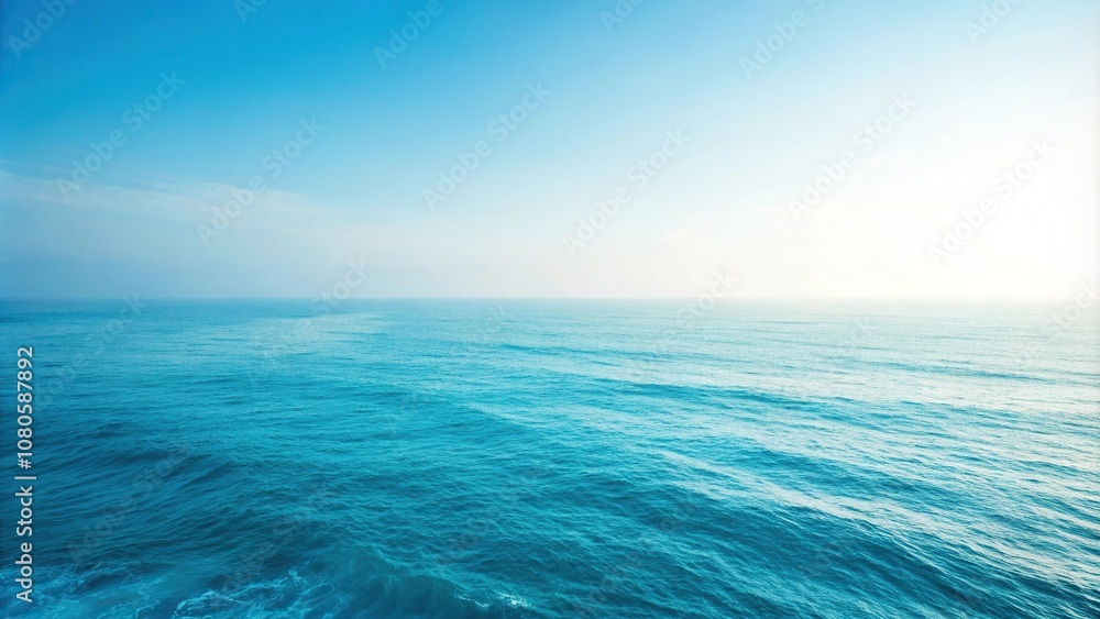 Obraz premium A soothing blue gradient background with subtle gradient fade, creating a sense of movement and transition, flow, gradient fade, merge, fluidity, chromatic shift