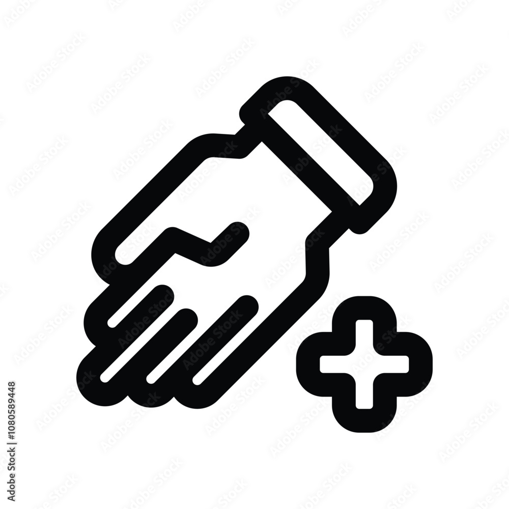 gloves icon. vector line icon for your website, mobile, presentation, and logo design. gloves icon. vector line icon for your website, mobile, presentation, and logo design.