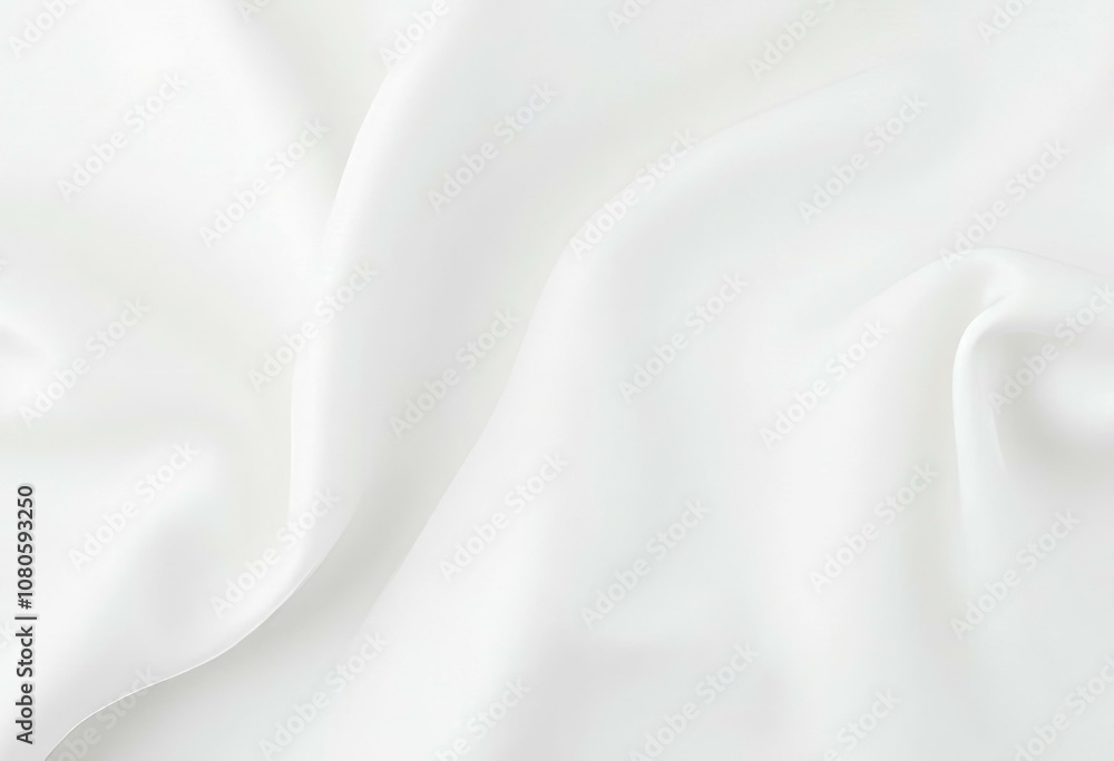 White Silk Ripple Effect With Soft Flowing Texture White Silk Ripple Effect With Soft Flowing Texture