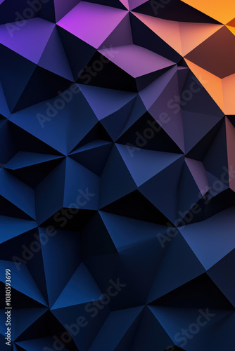 A stunning abstract geometric background with vibrant colors and dynamic shapes, perfect for digital art, technology, or modern design projects.