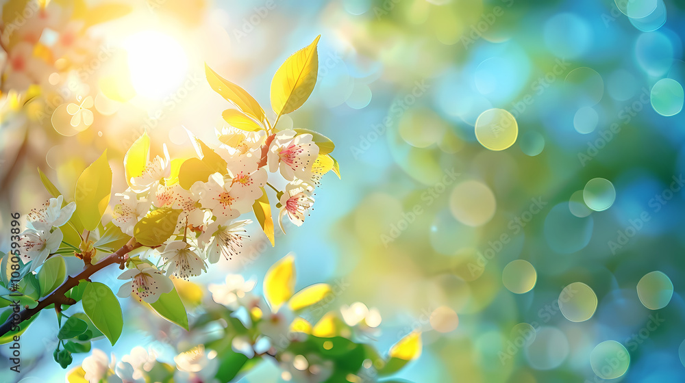 background with flowers Generated AI background with flowers Generated AI