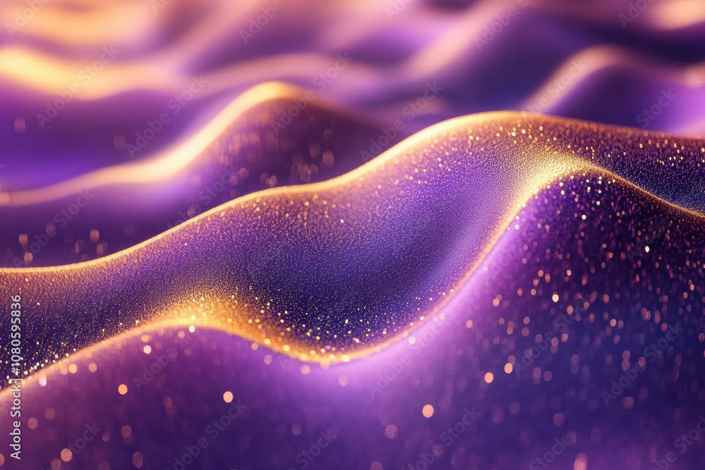 Abstract waves of purple and gold blend seamlessly, creating a mesmerizing pattern that enhances any creative project or design. Abstract waves of purple and gold blend seamlessly, creating a mesmerizing pattern that enhances any creative project or design.