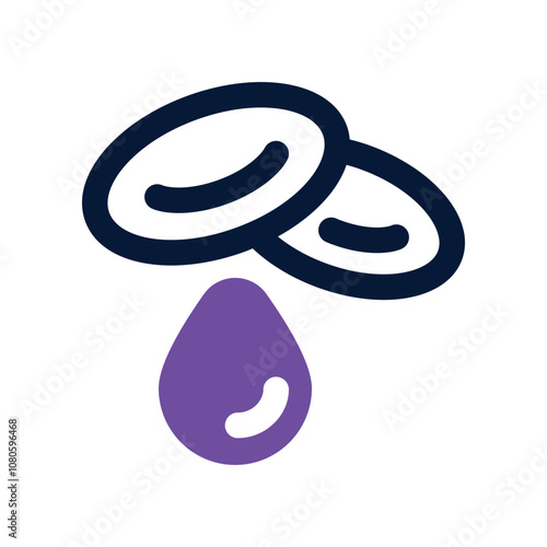 blood cell icon. vector dual tone icon for your website, mobile, presentation, and logo design.
