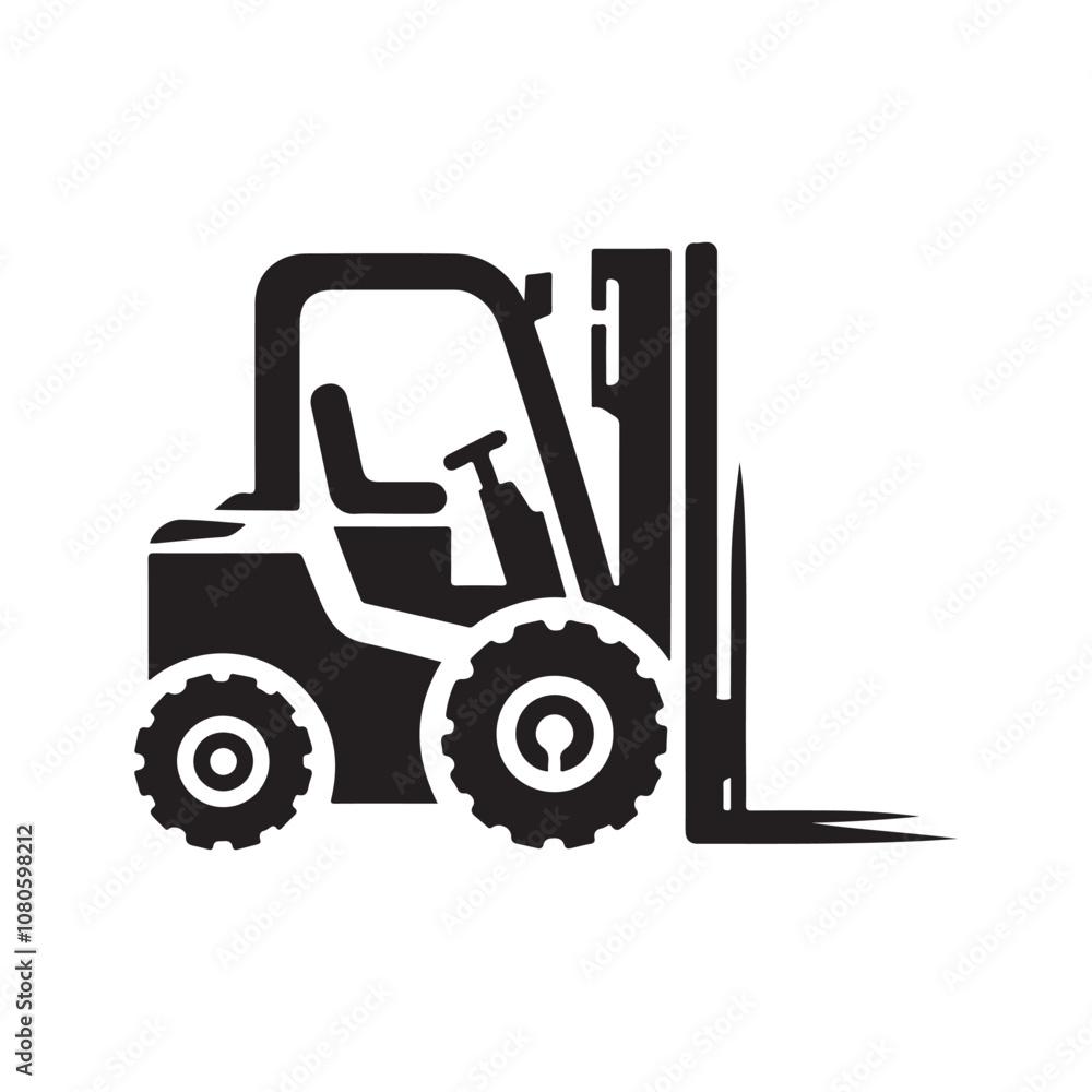Forklift Silhouette Vector Illustrations – Essential for Industrial Designs Forklift Silhouette Vector Illustrations – Essential for Industrial Designs