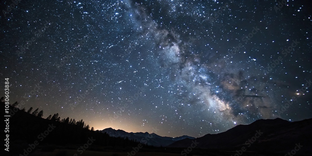 A sprinkling of diamonds against the inky blackness of a clear night sky adorned with countless sparkling stars, celestial, night sky, space A sprinkling of diamonds against the inky blackness of a clear night sky adorned with countless sparkling stars, celestial, night sky, space