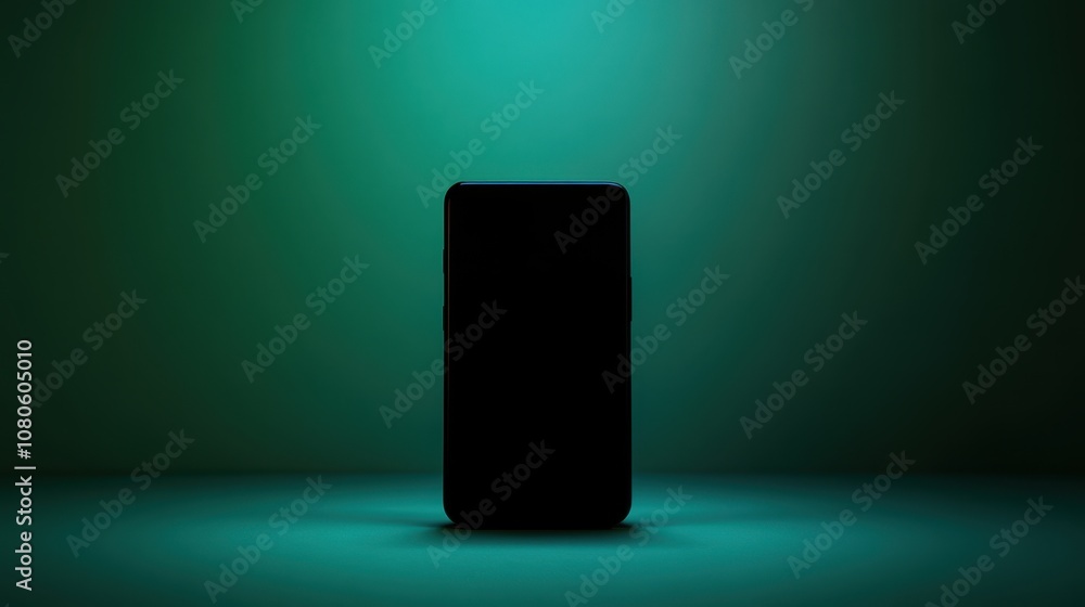 The Smartphone Silhouette in Darkness The Smartphone Silhouette in Darkness