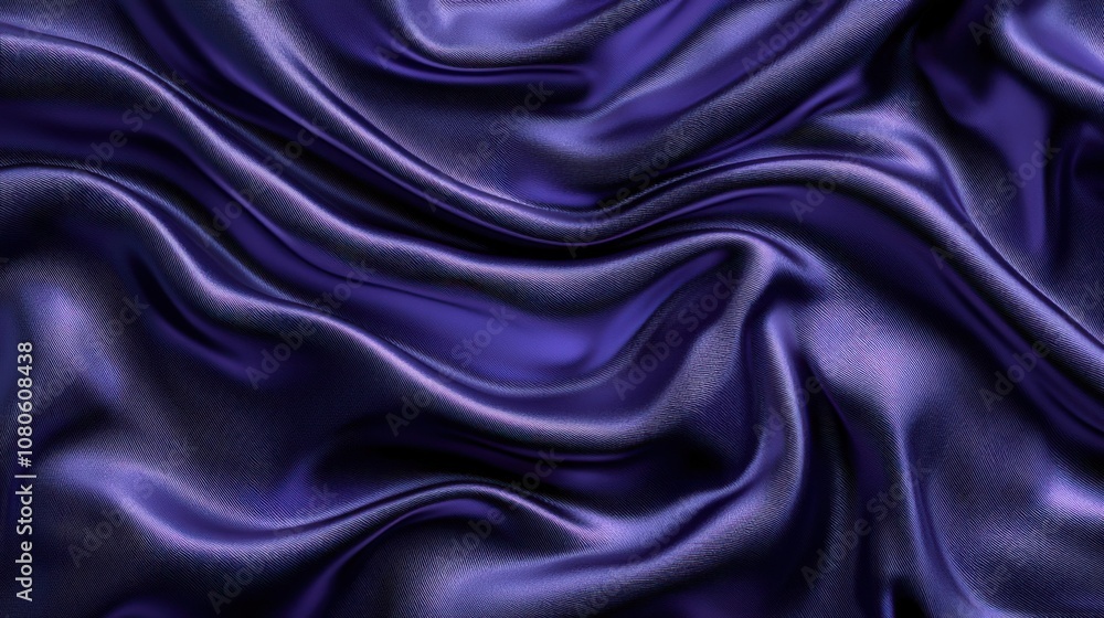 A close-up of luxurious purple satin fabric showcasing intricate folds and a smooth texture, perfect for elegant backgrounds and textile projects. A close-up of luxurious purple satin fabric showcasing intricate folds and a smooth texture, perfect for elegant backgrounds and textile projects.