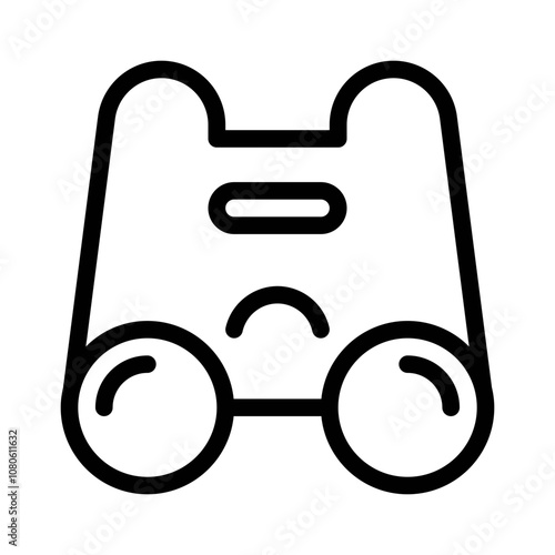 binoculars line icon