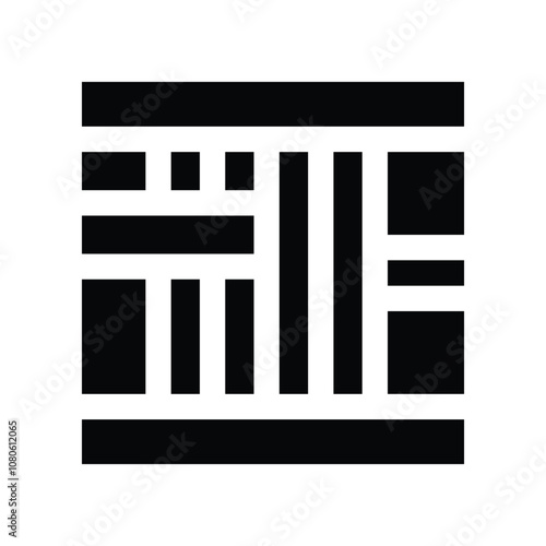 jail icon. vector glyph icon for your website, mobile, presentation, and logo design.