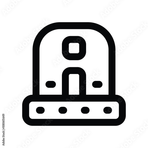 siren icon. vector line icon for your website, mobile, presentation, and logo design.