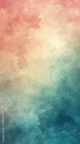 Muted Gradient Blur Wallpaper with Pastel Pink and Green Blue Tones