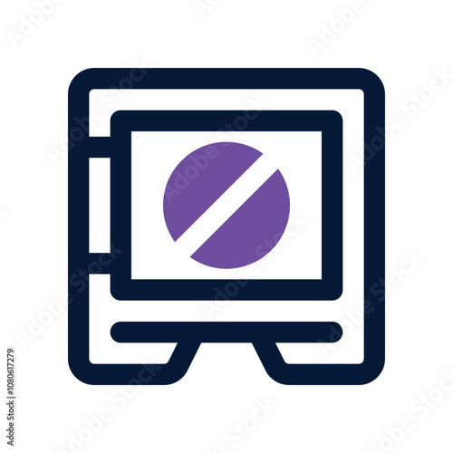 security box icon. vector dual tone icon for your website, mobile, presentation, and logo design.