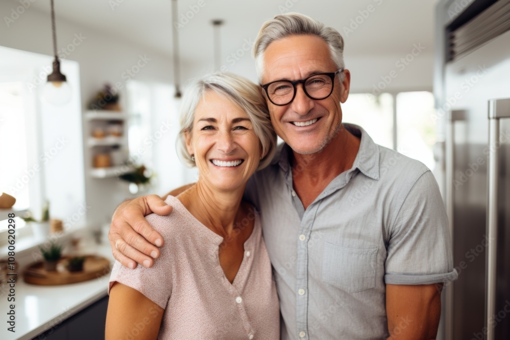Portrait of a senior African American couple at home Portrait of a senior African American couple at home