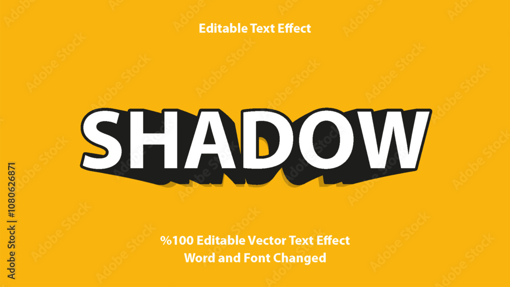 Shadow Style Editable Text Effect Shadow Style Editable Text Effect